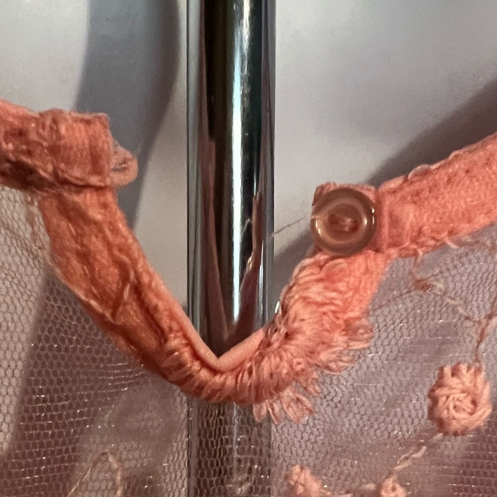 Size 6T Girls Orange Sleeveless Mesh Sequins Lacy Flowy Party Dress - Picture 15 of 16